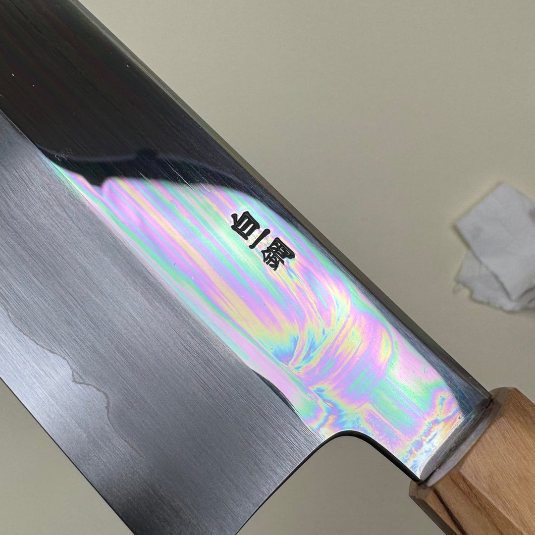 Nakagawa White 1 Nakiri Knife 180mm Mirror Polish - Community Cutlery