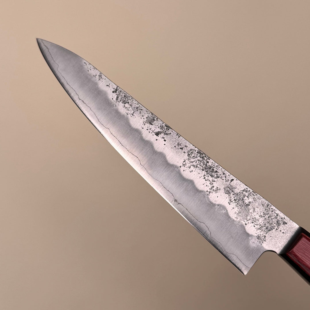 Nashiji Petty 135mm Ginsan Purple Handle - Community Cutlery