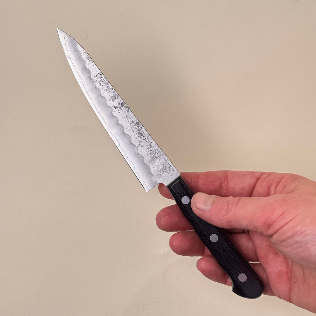 Nashiji Petty 135mm Ginsan Purple Handle - Community Cutlery