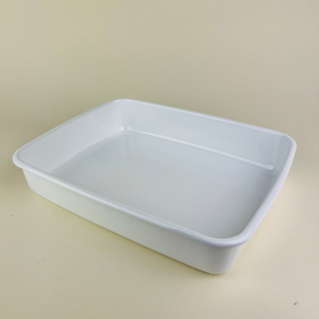 Noda Horo Enamel Baking Tray with Lid - Community Cutlery