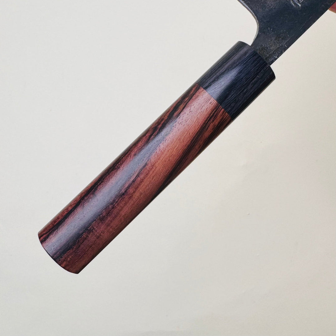 Ohishi Blue 1 Kurouchi Santoku 180mm - Community Cutlery