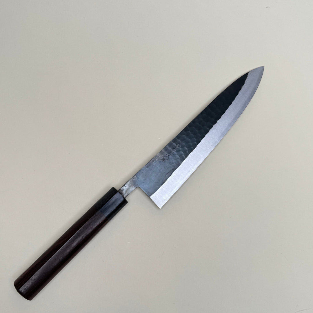 Ohishi Blue 2 Gyuto 210 Kurouchi Tsuchime - Community Cutlery