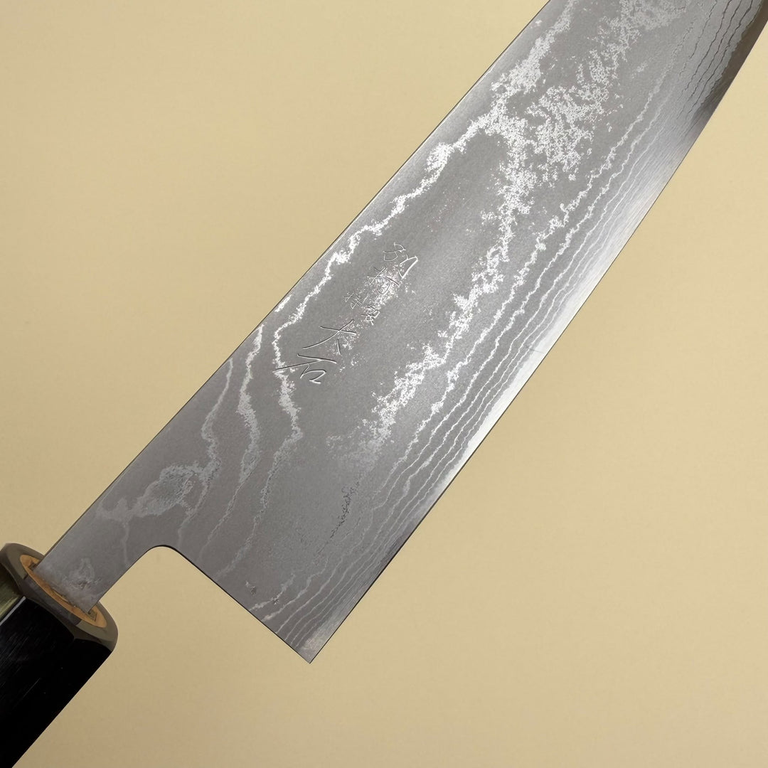 Ohishi Shirogami Gyuto Knife 180mm Suminagashi-knife-Community Cutlery