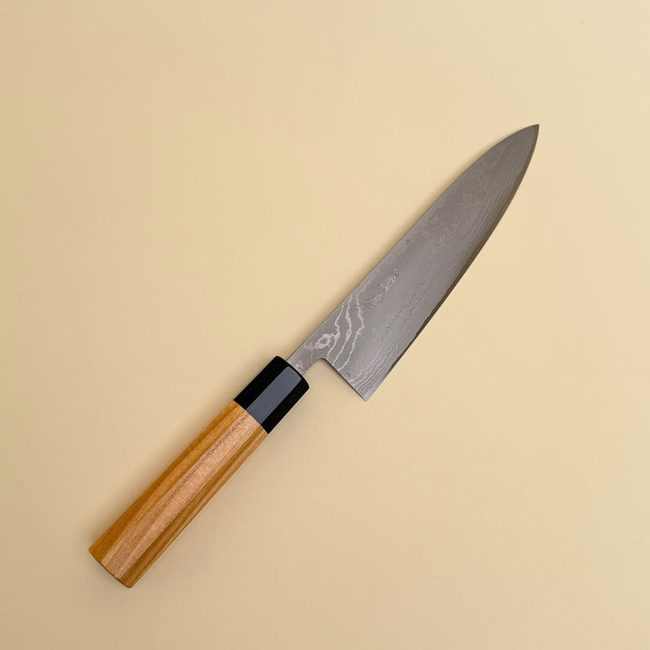 Ohishi Shirogami Gyuto Knife 180mm Suminagashi-knife-Community Cutlery