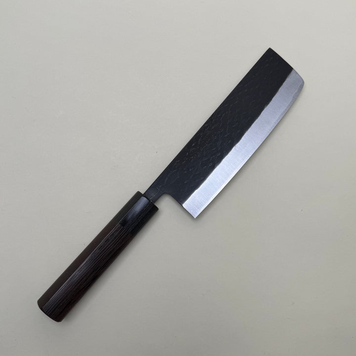 Ohishi SLD Kurouchi Tsuchime Nakiri 165mm - Community Cutlery