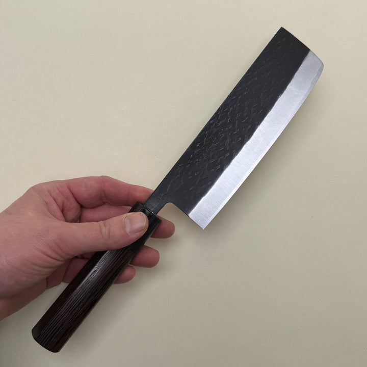 Ohishi SLD Kurouchi Tsuchime Nakiri 165mm - Community Cutlery