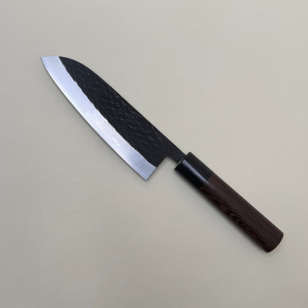 Ohishi SLD Kurouchi Tsuchime Santoku 165mm - Community Cutlery