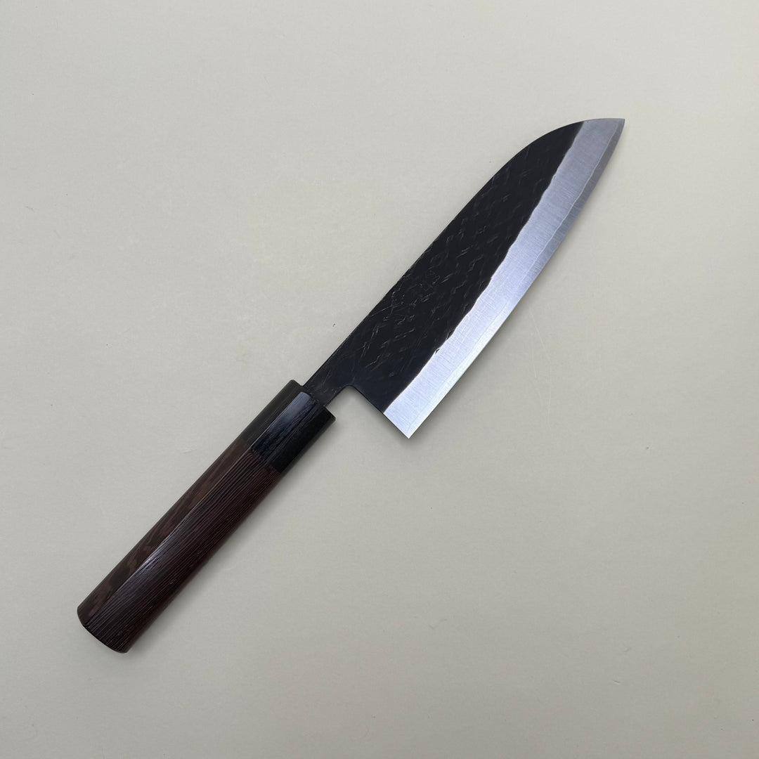 Ohishi SLD Kurouchi Tsuchime Santoku 165mm - Community Cutlery