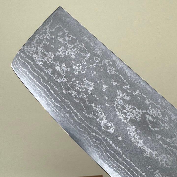 Ohishi White 1 Nakiri Knife 165mm Suminagashi - Community Cutlery