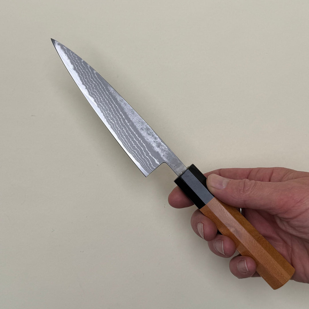 Ohishi White 1 Petty Knife 135mm Suminagashi - Community Cutlery