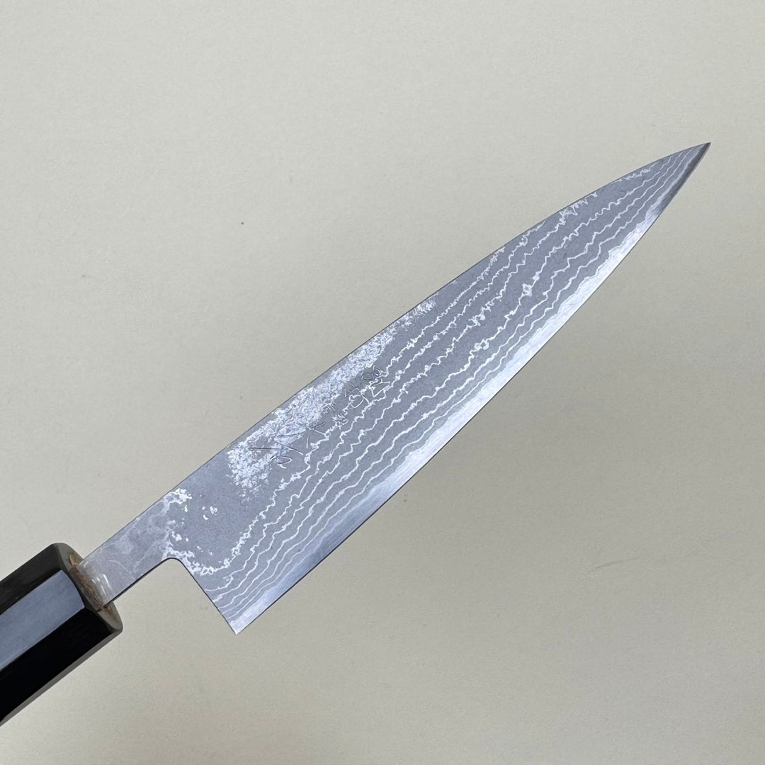 Ohishi White 1 Petty Knife 135mm Suminagashi - Community Cutlery