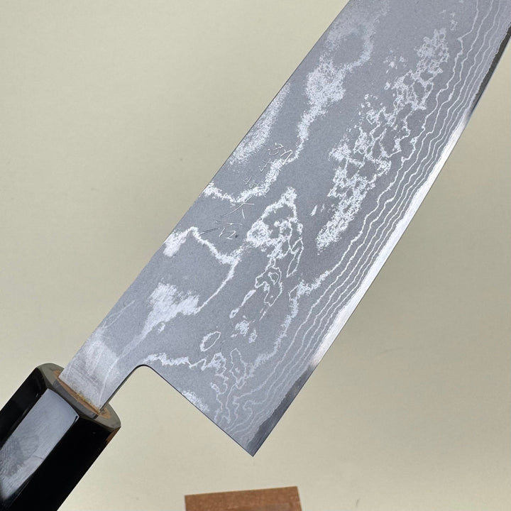 Ohishi White 1 Santoku Knife 165mm Suminagashi - Community Cutlery