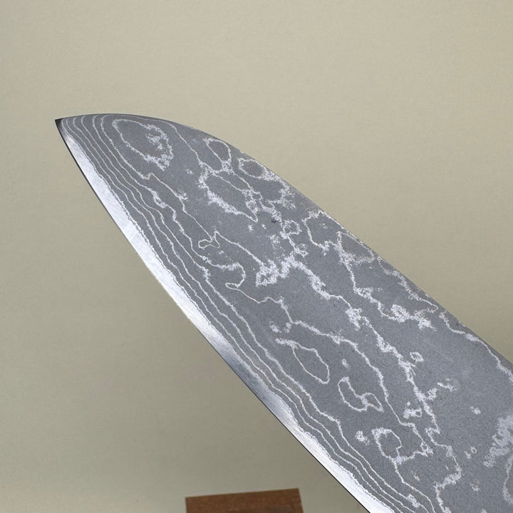 Ohishi White 1 Santoku Knife 165mm Suminagashi - Community Cutlery