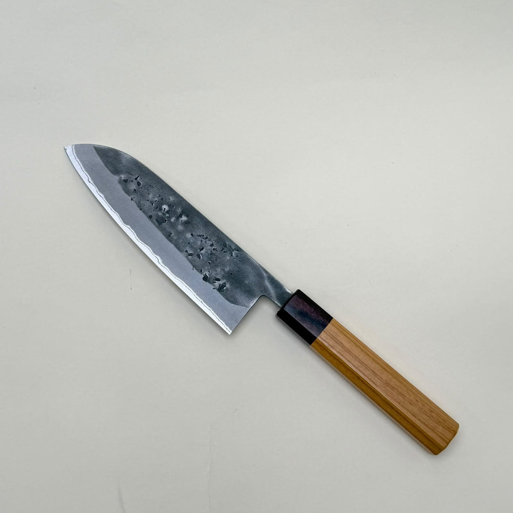 Sakai Kikumori Blue #2 Santoku Knife 165mm Nashiji-knife-Community Cutlery
