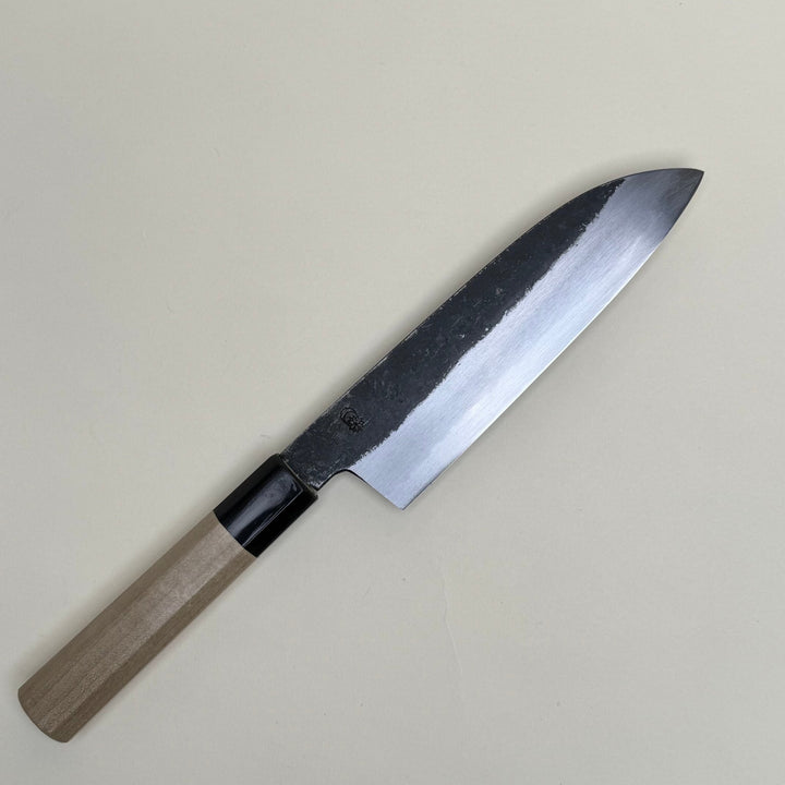Sakai Kikumori Kikuzuki Kuro Santoku Knife 180mm - Community Cutlery
