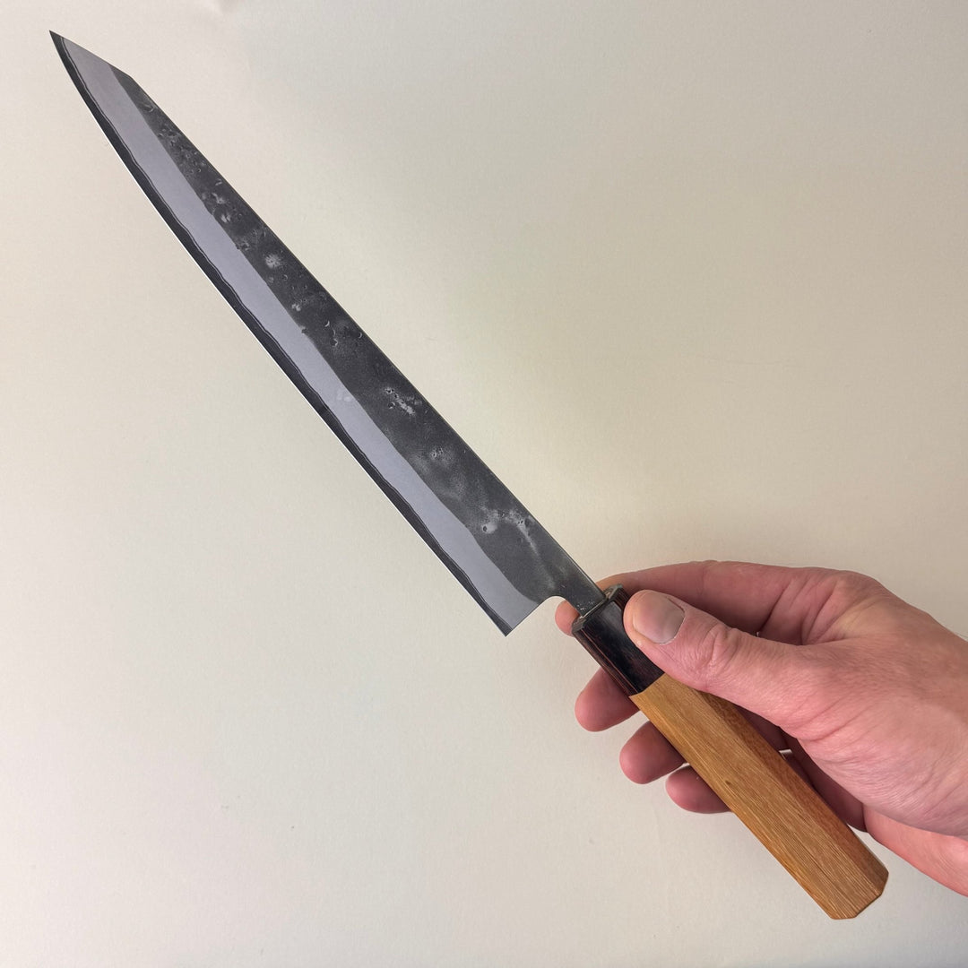 Sakai Kikumori Nashiji Kiritsuke Sujihiki Blue 2 - Community Cutlery
