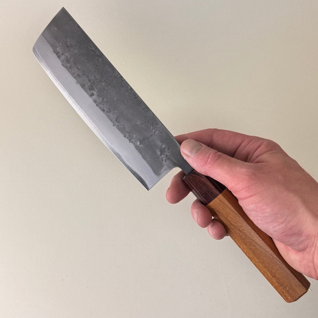 Sakai Kikumori Nashiji Nakiri Blue 2 - Community Cutlery