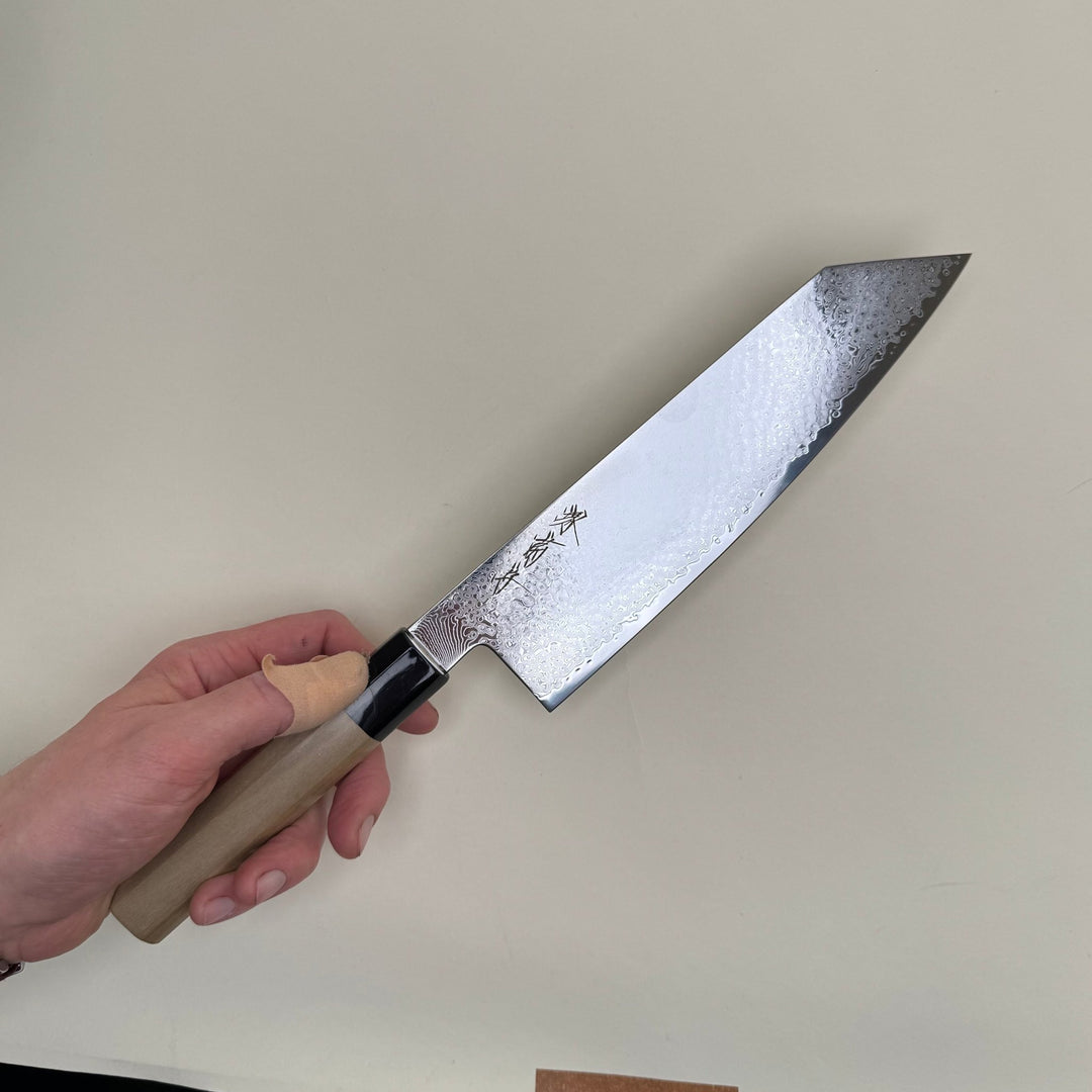 Sakai Kikumori OHS SG2 Kiritsuke Gyuto Knife 210mm Damascus - Community Cutlery
