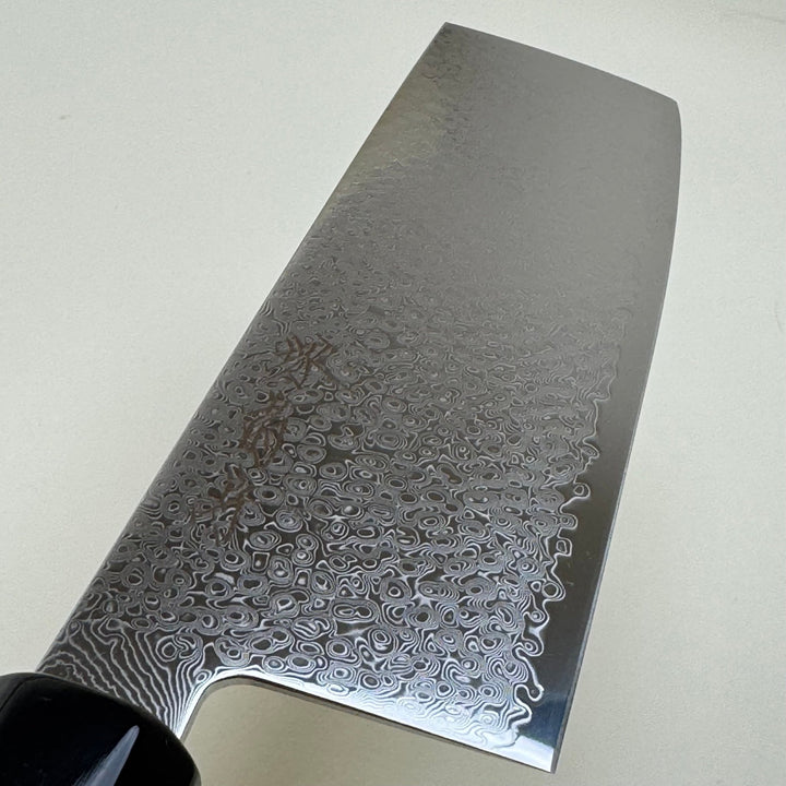Sakai Kikumori OHS SG2 Nakiri Knife 165mm Damascus - Community Cutlery