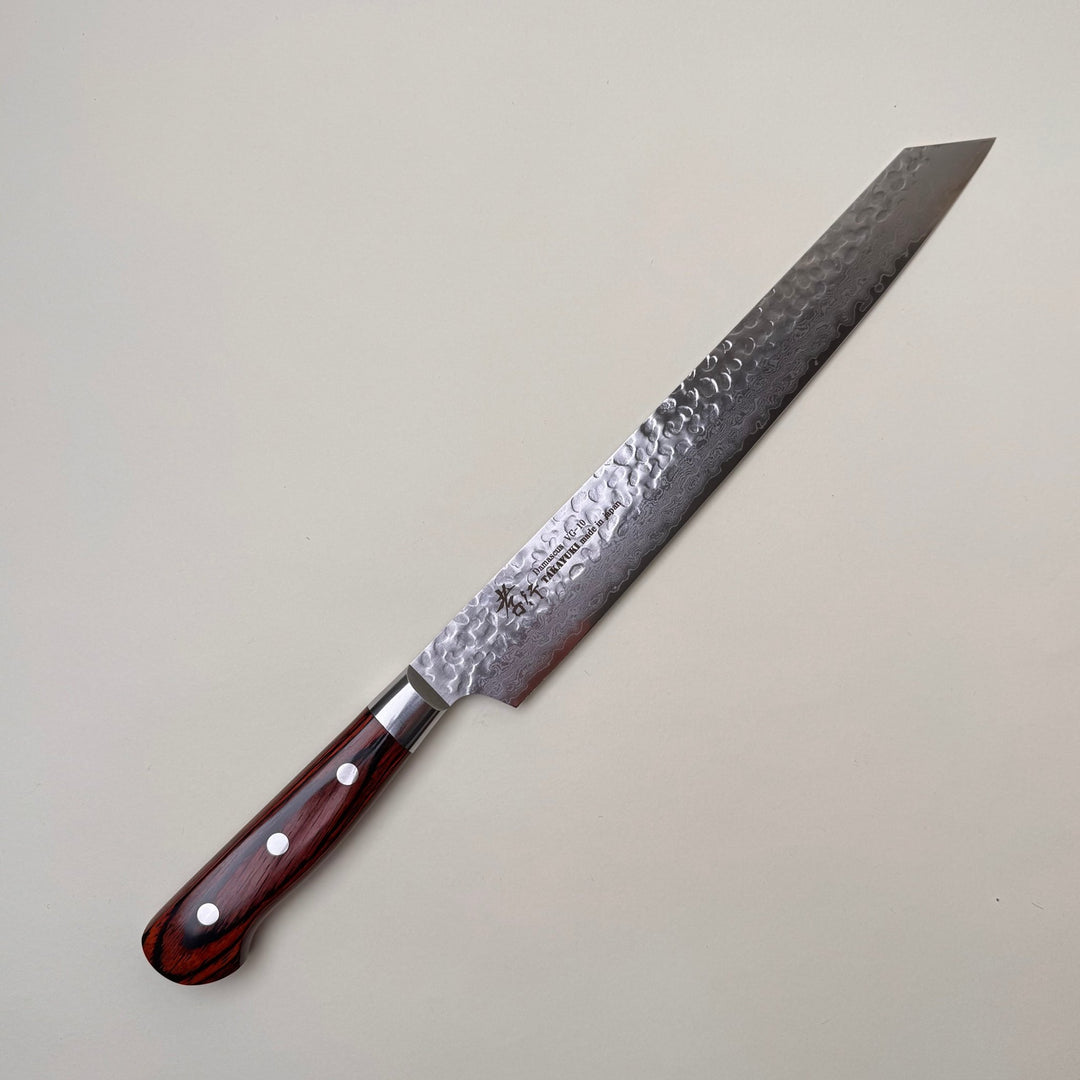 Sakai Takayuki 33 Layer Tsuchime Damascus Kengata Yanagiba 270mm - Community Cutlery