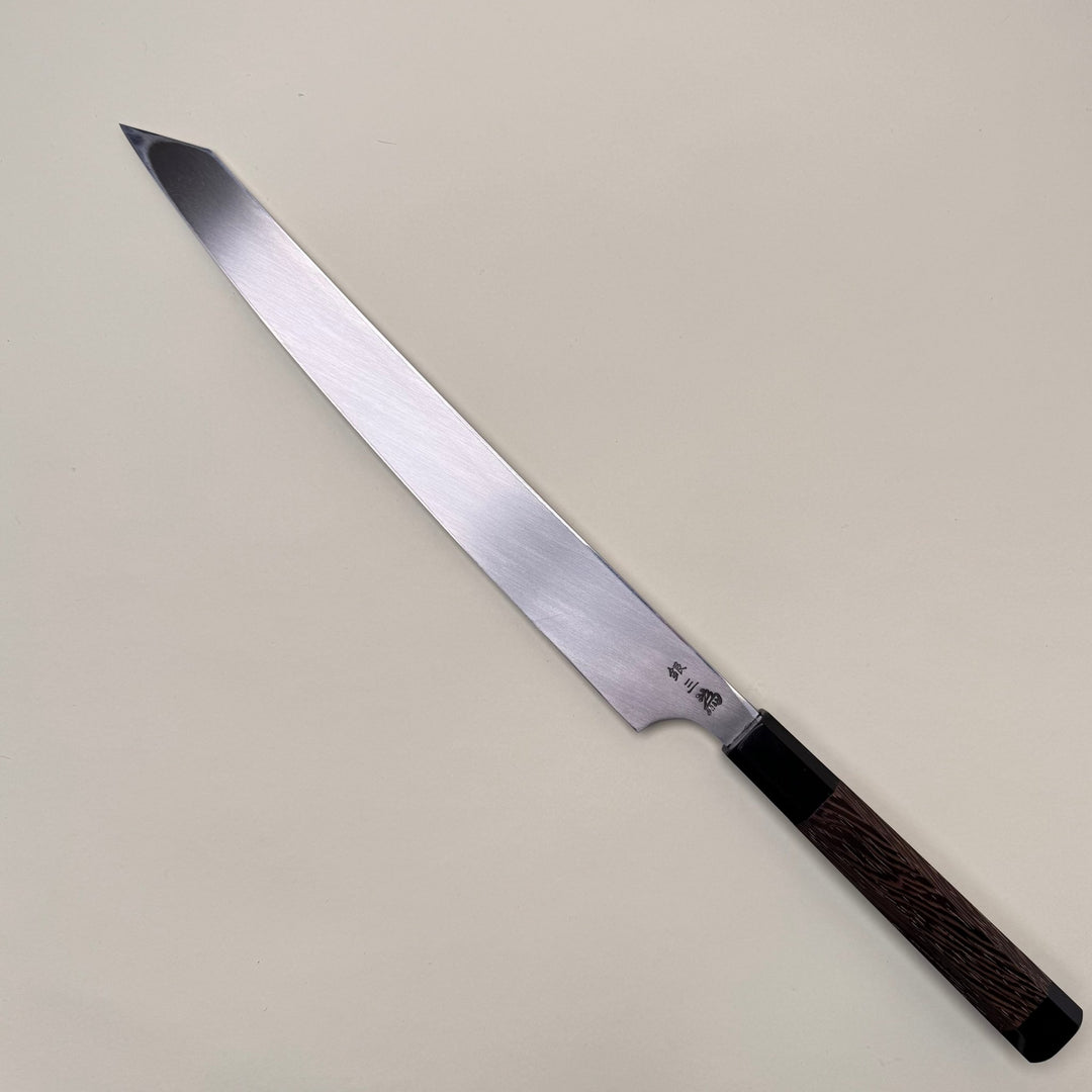Sakai Takayuki Hana Fubuki Kengata Yanagiba, with Hand Engraved Cherry Blossom 300mm - Community Cutlery