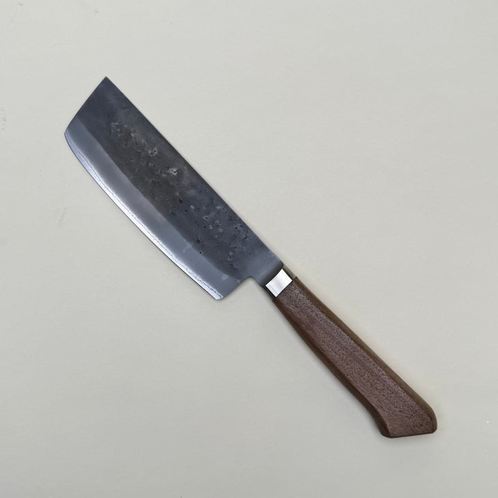 Tadafusa Blue 2 Nakiri Knife 150mm Nashiji - Community Cutlery