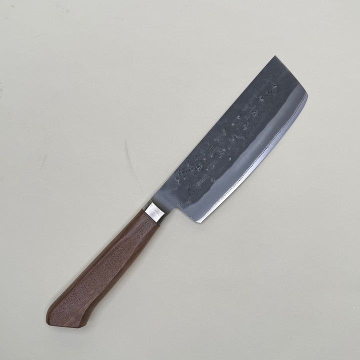 Tadafusa Blue 2 Nakiri Knife 150mm Nashiji - Community Cutlery
