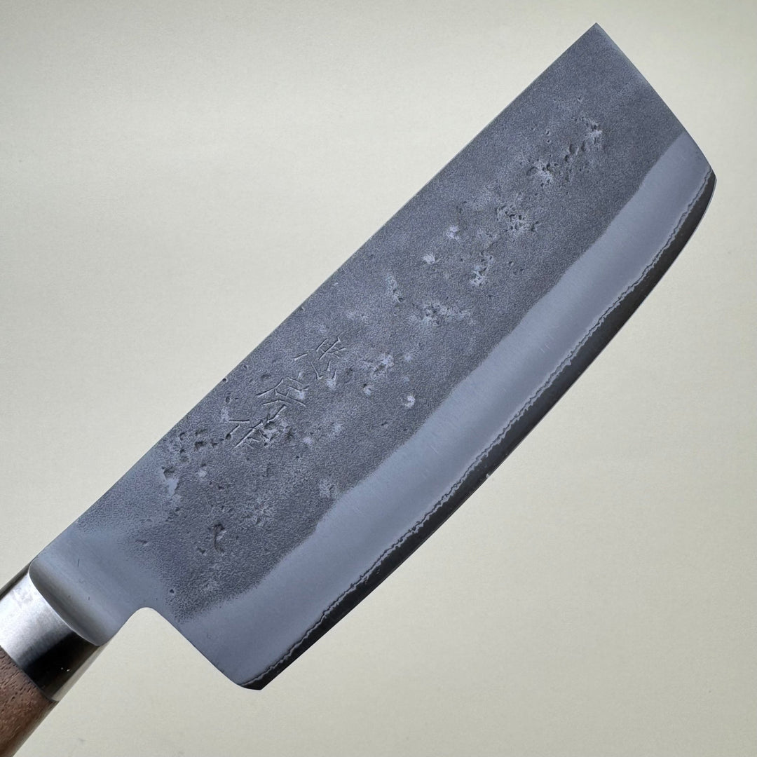 Tadafusa Blue 2 Nakiri Knife 150mm Nashiji - Community Cutlery