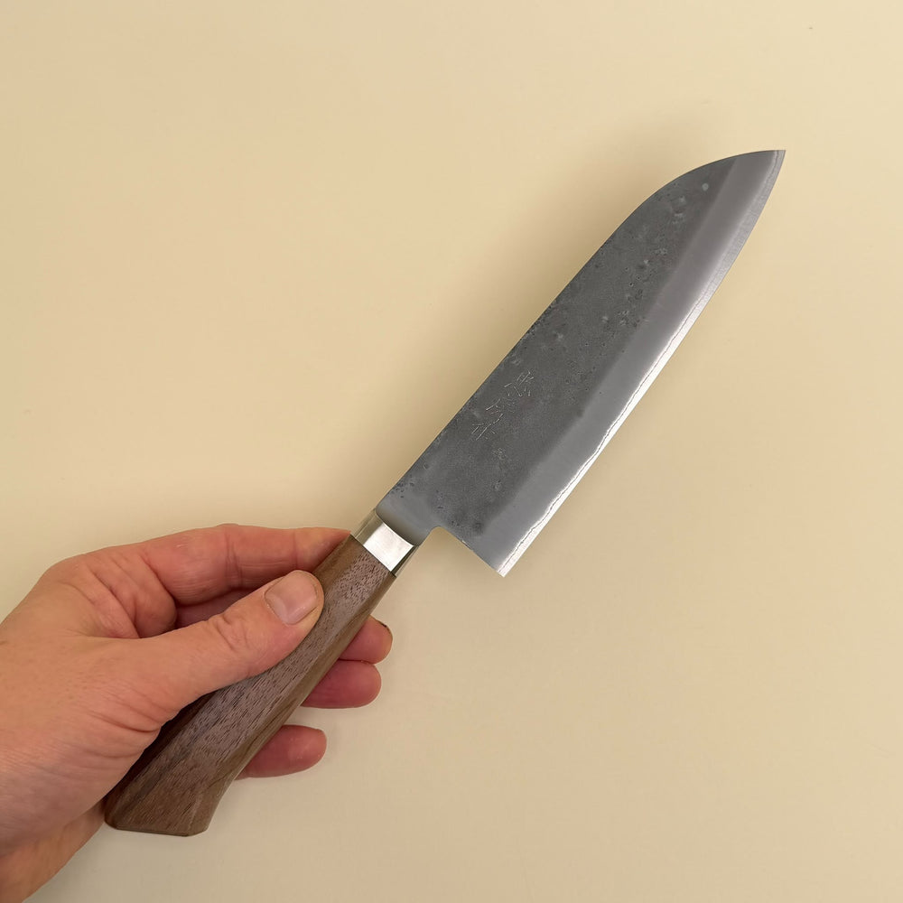 Tadafusa Blue #2 Santoku Knife 170mm Nashiji-knife-Community Cutlery