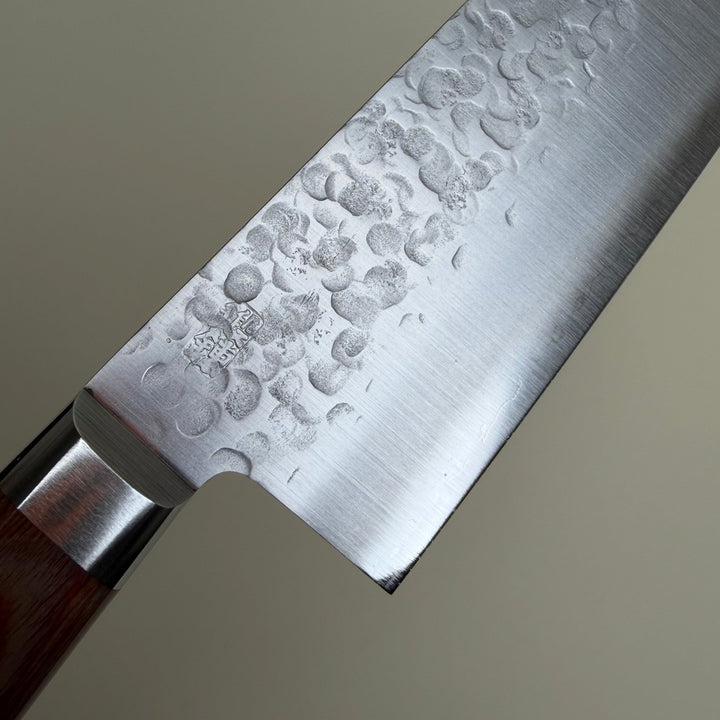 Takamura Chromax Tsuchime Santoku Knife 170mm-knife-Community Cutlery