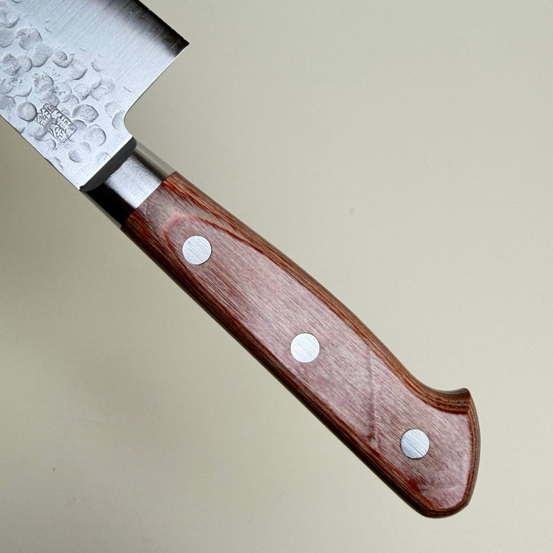 Takamura Chromax Tsuchime Santoku Knife 170mm-knife-Community Cutlery
