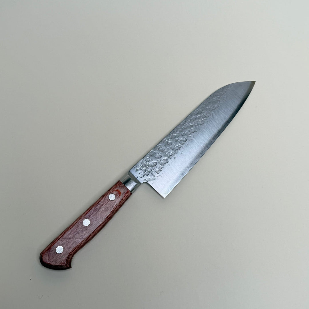 Takamura Chromax Tsuchime Santoku Knife 170mm-knife-Community Cutlery