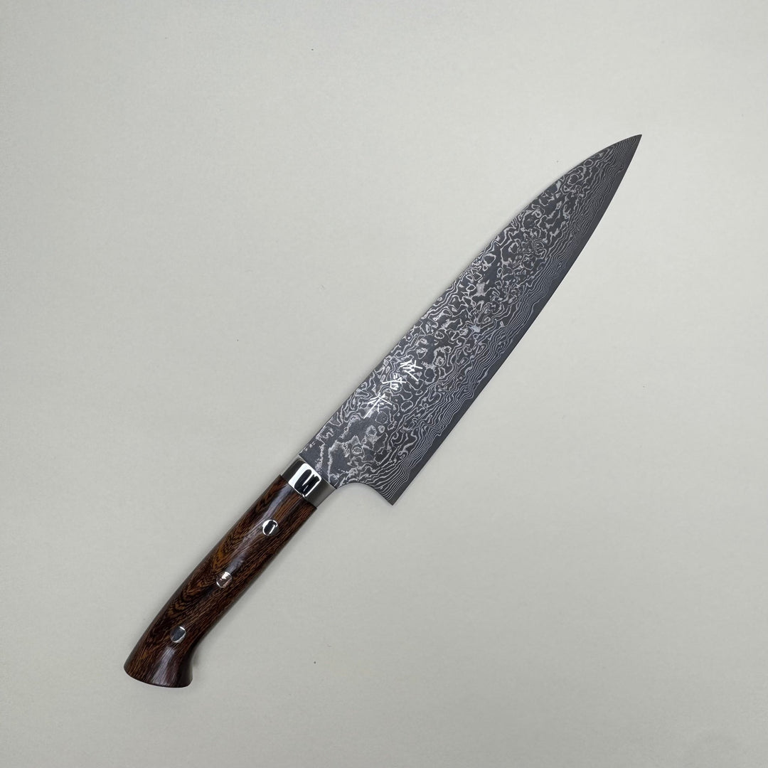 Takeshi Saji Super Gold 2 Gyuto 210mm Damascus - Community Cutlery