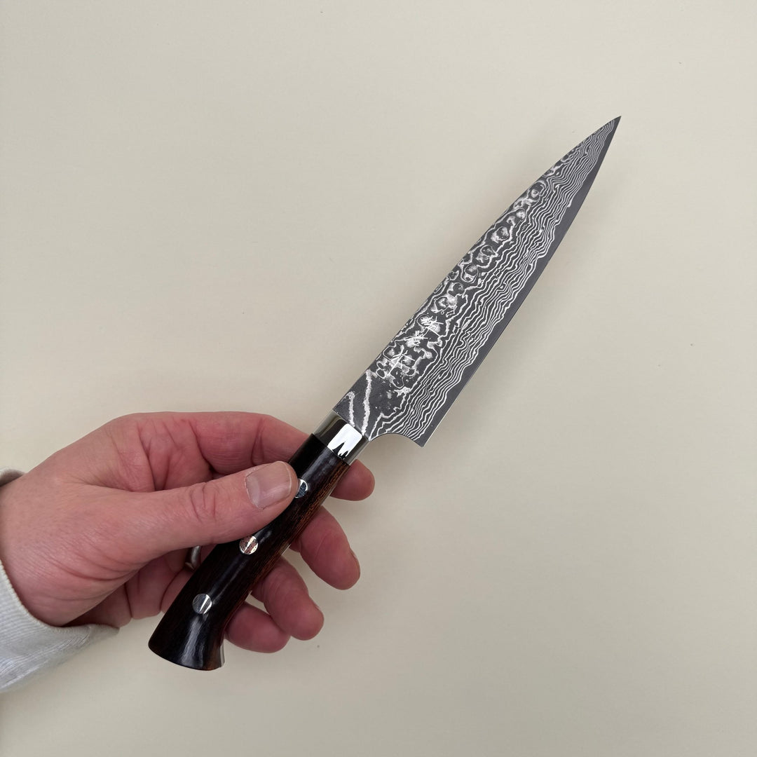 Takeshi Saji Super Gold 2 Petty 150mm Damascus - Community Cutlery