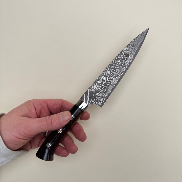 Takeshi Saji Super Gold 2 Petty 150mm Damascus - Community Cutlery