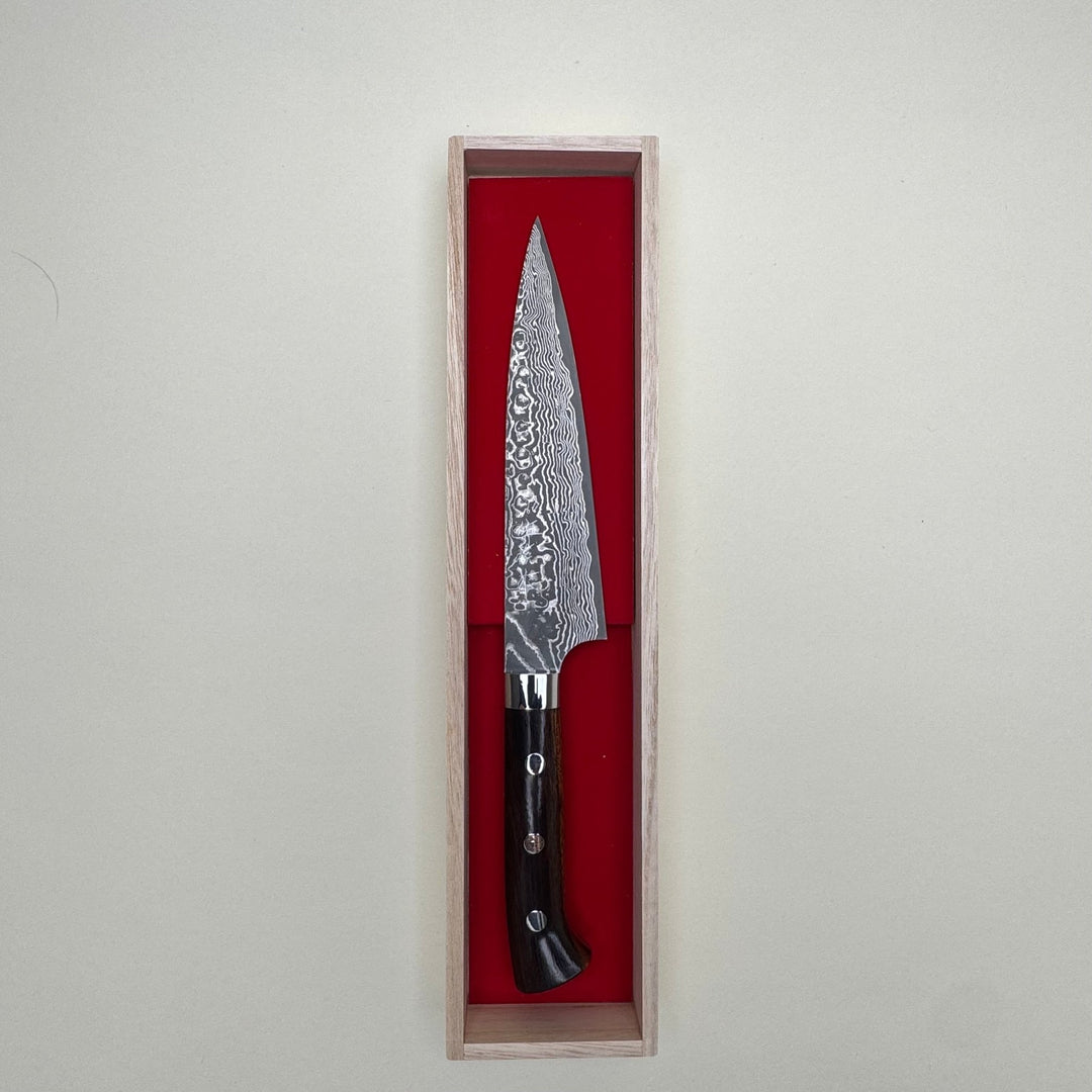 Takeshi Saji Super Gold 2 Petty 150mm Damascus - Community Cutlery