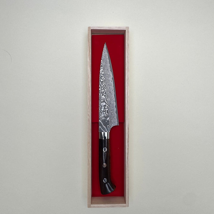 Takeshi Saji Super Gold 2 Petty 150mm Damascus - Community Cutlery