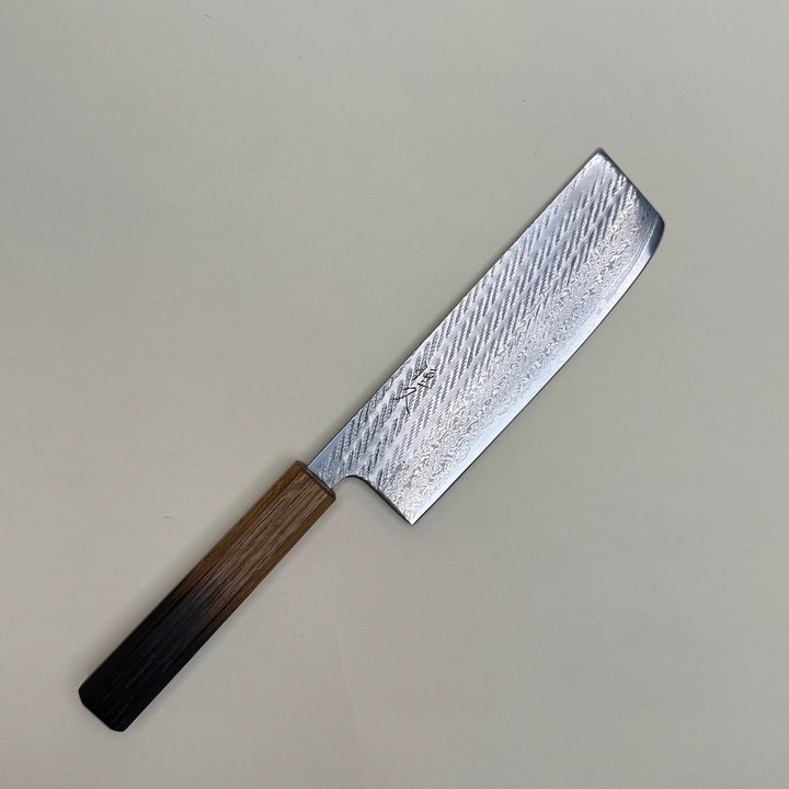Tsunehisa Nawame AUS10 Nakiri 165mm Damascus - Community Cutlery