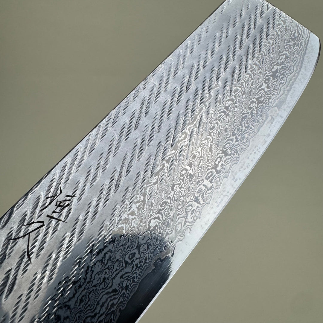 Tsunehisa Nawame AUS10 Nakiri 165mm Damascus - Community Cutlery