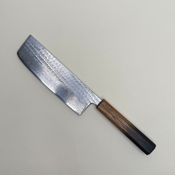 Tsunehisa Nawame AUS10 Nakiri 165mm Damascus - Community Cutlery