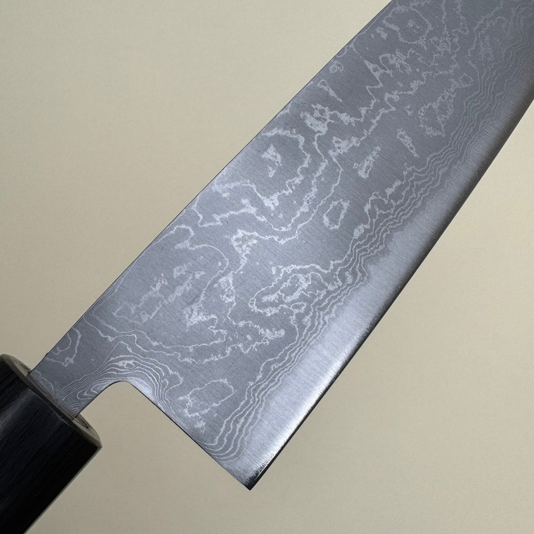 Tsutomu Kajiwara Blue 2 Santoku Knife 165mm Damascus - Community Cutlery