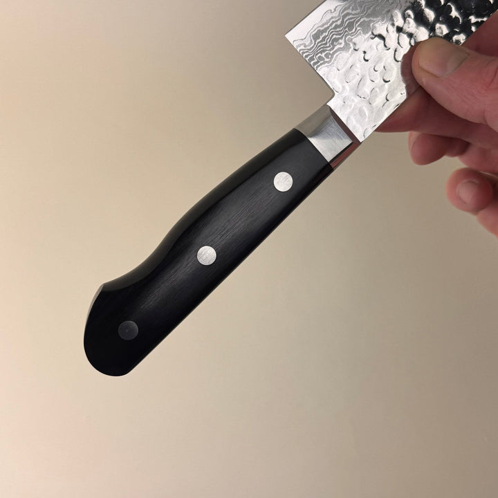 VG10 Damascus Tsuchime Santoku 180 - Community Cutlery