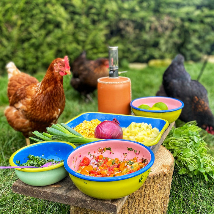 Bornn Enamelware - Medium Colorama Bowl Community Cutlery 