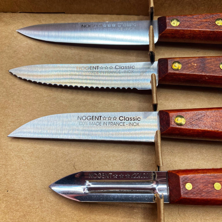 Nogent 4 Knife Set - Hornbeam Handles Community Cutlery