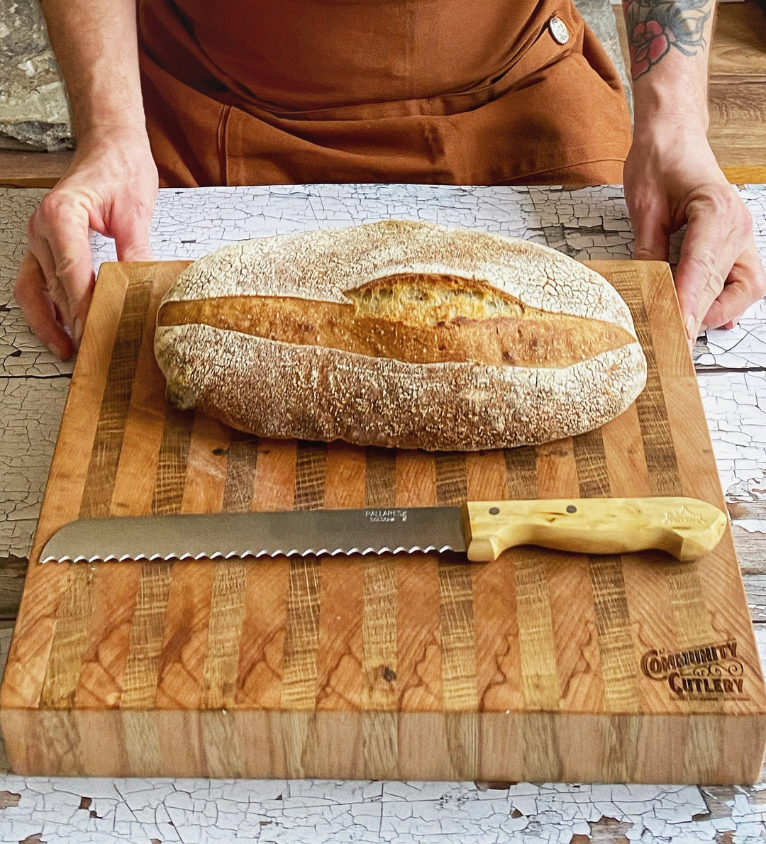 End Grain Chopping board (Large) - French Oak Community Cutlery 