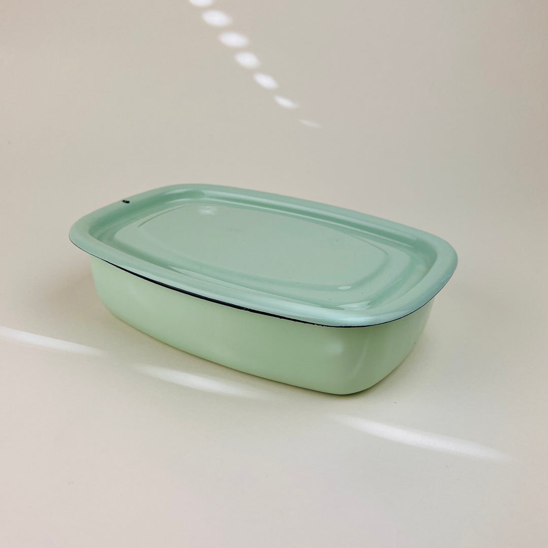 Enamelware Baking Dish/ Storage Box - Medium