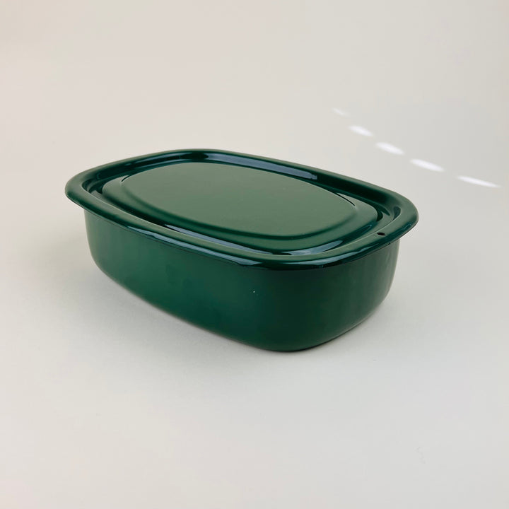 Enamelware Baking Dish/ Storage Box - Medium