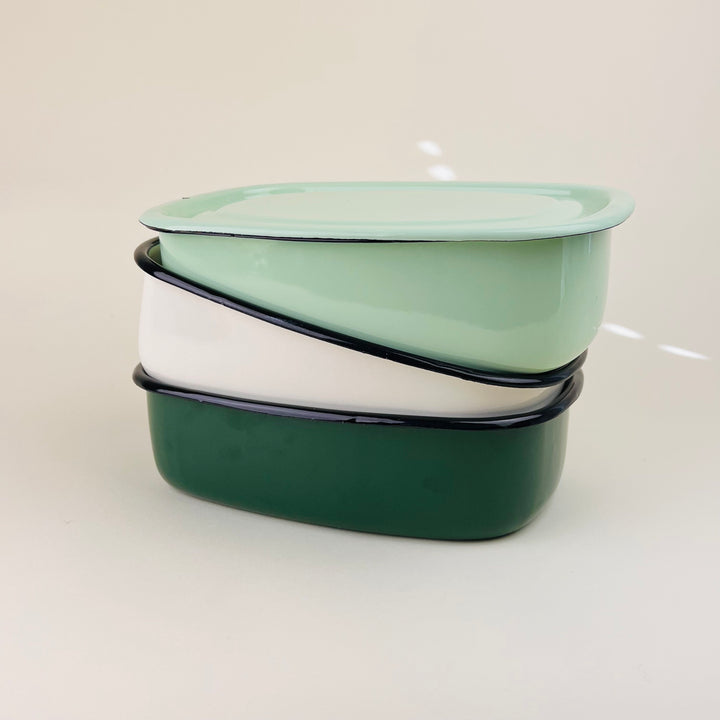 Enamelware Baking Dish/ Storage Box - Medium