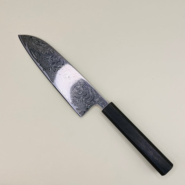 Sakai Kikumori - Damascus Nami Santoku 165mm Sakai Kikumori 