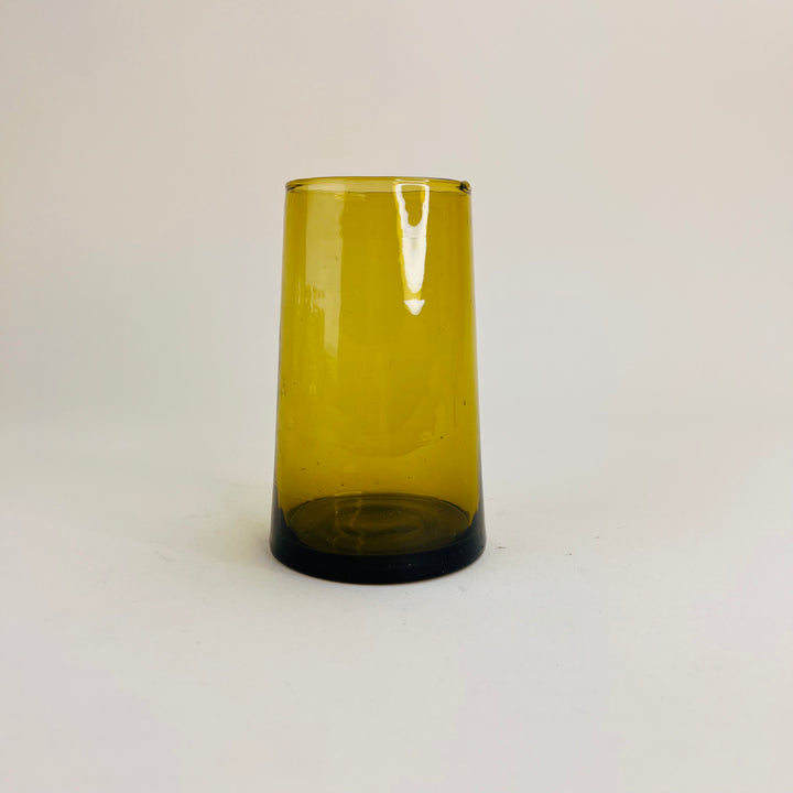 Amber Recycled Moroccan Glasses - Highball